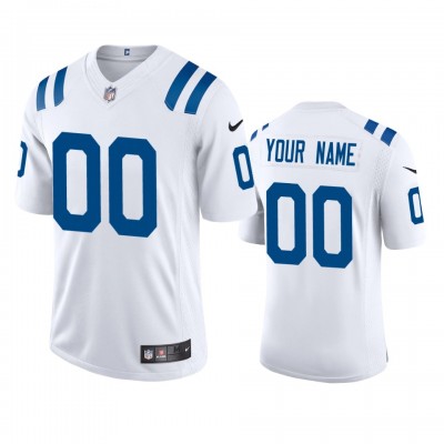 Indianapolis Colts Custom Men's Nike White 2020 Vapor Limited Jersey